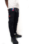 "Speed Lion" Patchwork Cargo Utility Pants